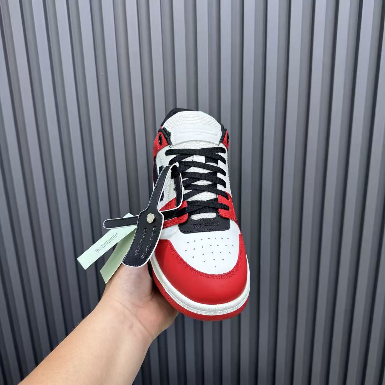 Arrow Athletic Shoe in Black/Red/White: Dynamic Velocity
