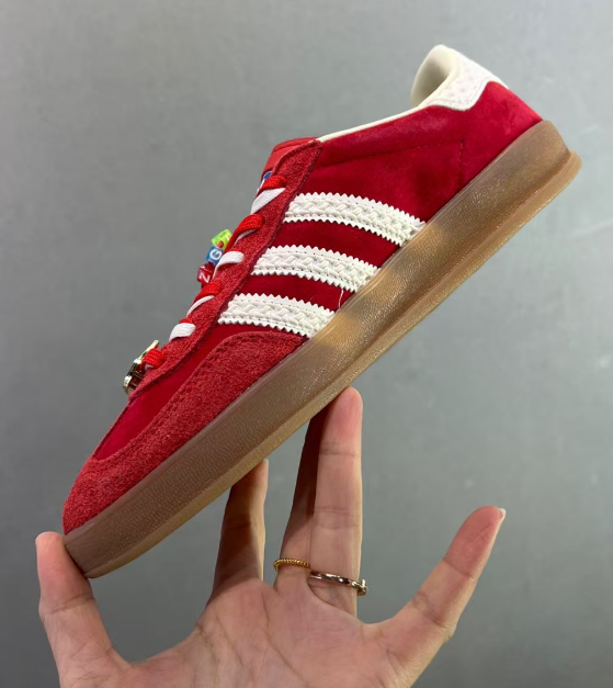 adidas Gazelle in Red/White: Iconic Pop
