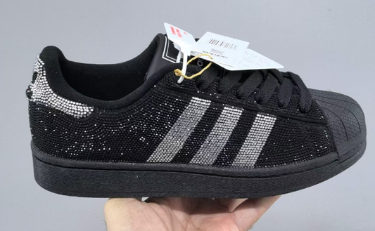 adidas in Black/Silver Brick: Industrial Edge