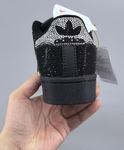 adidas in Black/Silver Brick: Industrial Edge