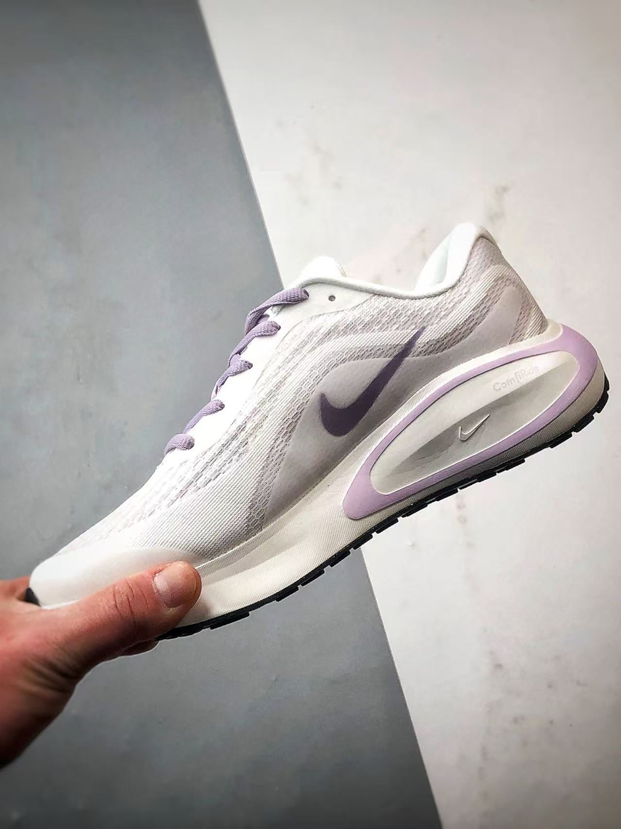 Nike in White/Lavender: Ethereal Velocity
