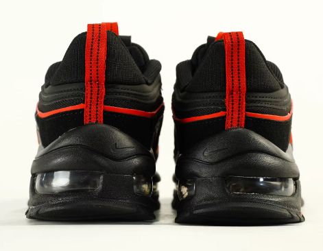 Nike Air Max 97 in Black/Red: Bullet Noir