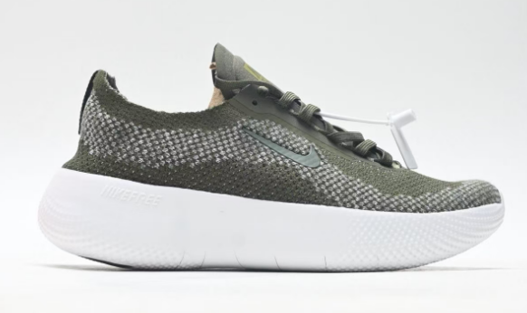 Nike Free Sneaker in Green/White: Botanical Flex