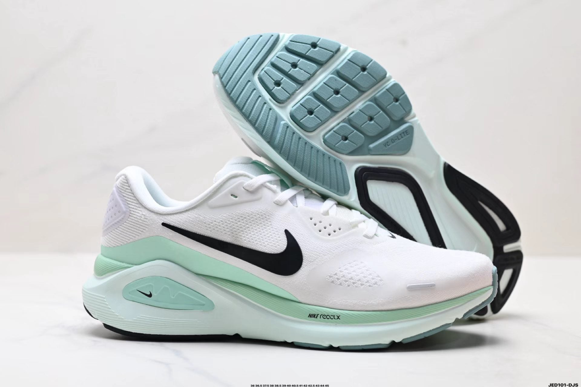 Nike Zoom Sneaker in White/Green: Verdant Velocity