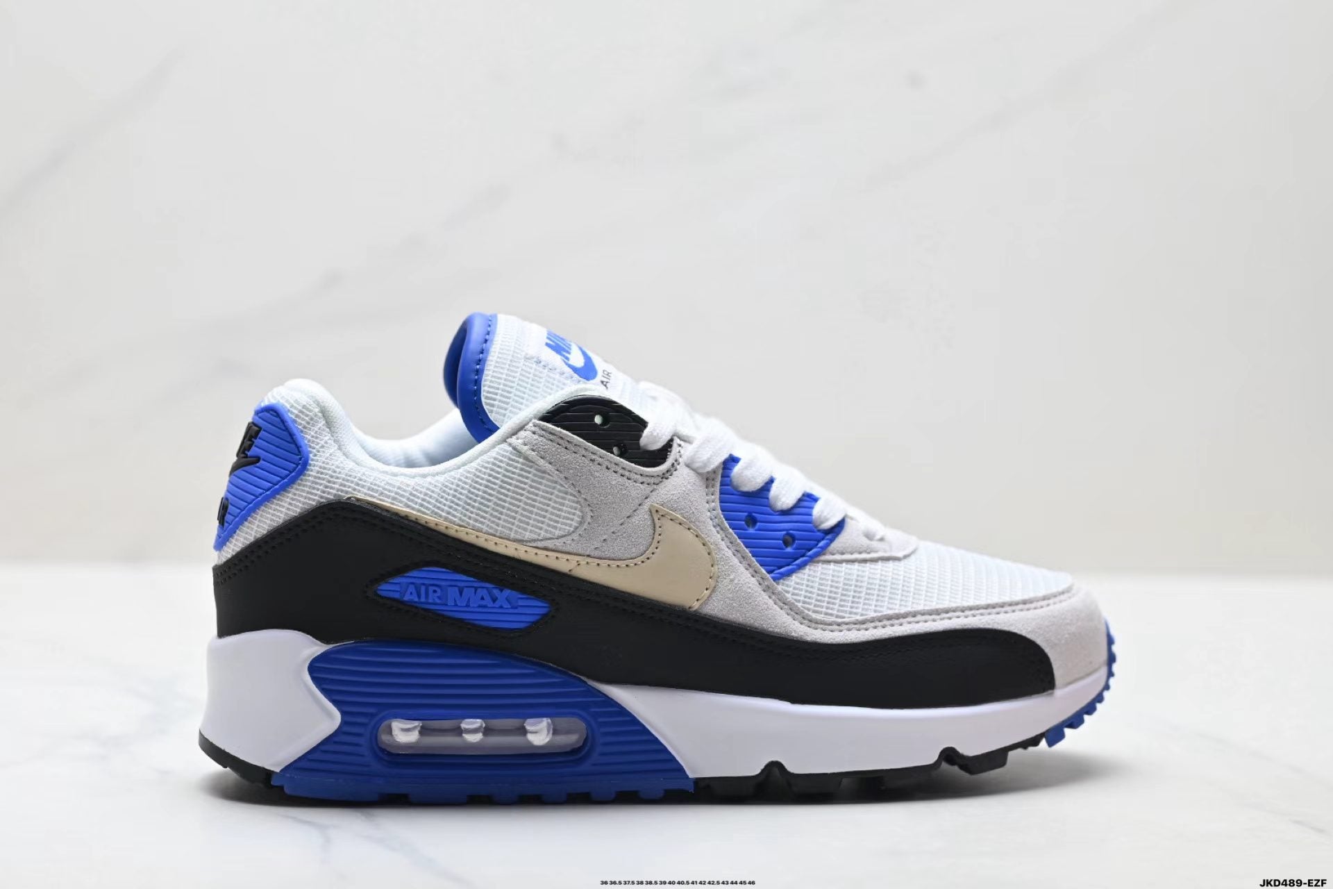 Nike Air Max 90 in Blue/Black/White: Heritage Triad
