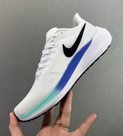 Nike Zoom Sneaker in White/Pink/Blue: Chromatic Harmony