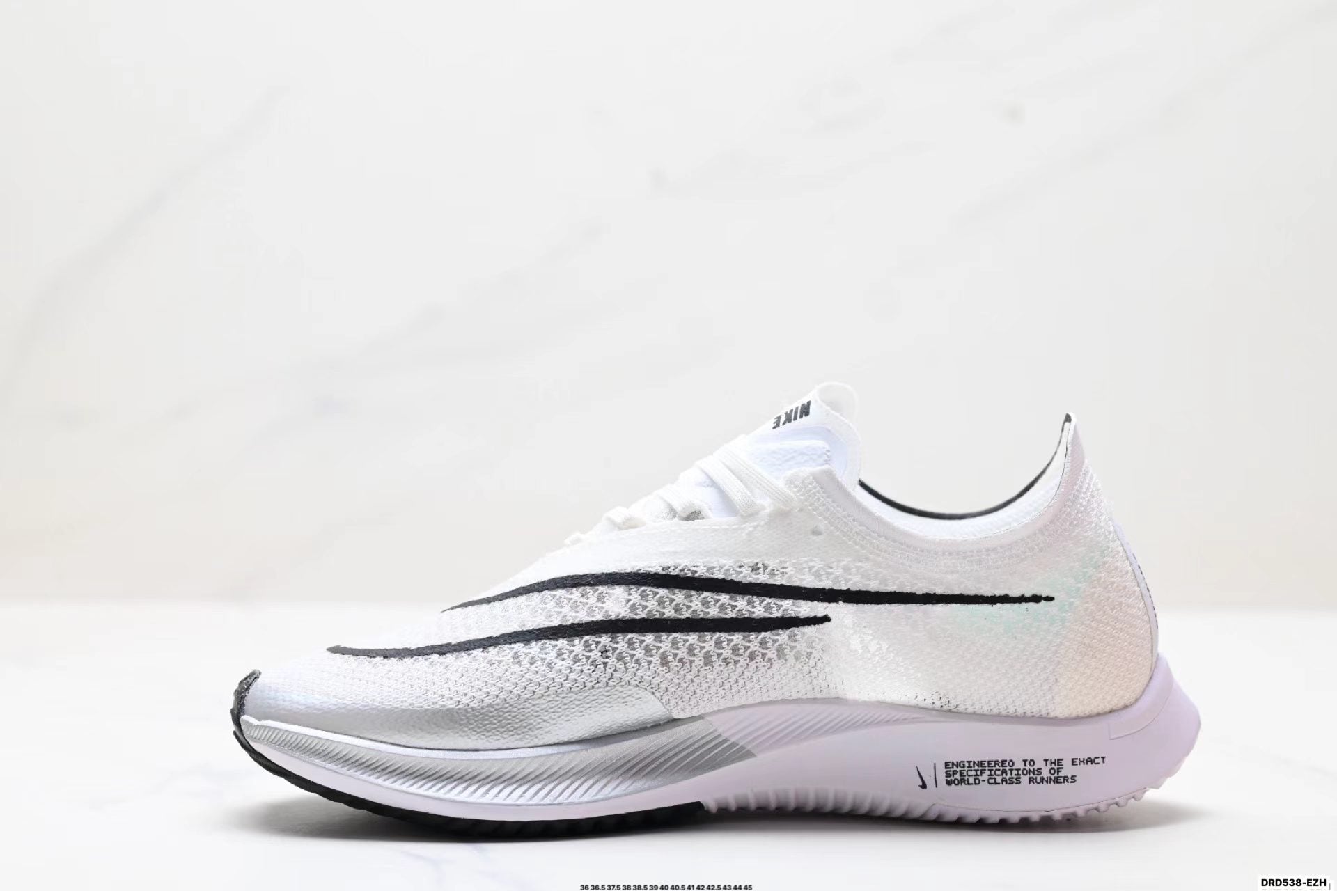Nike ZoomX Streakfly in White/Black: Minimalist Missile