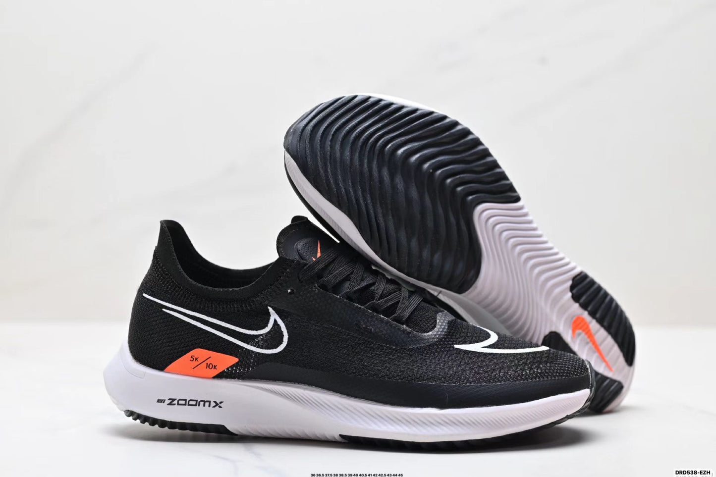 Nike ZoomX Streakfly in Black/White: Inverted Velocity