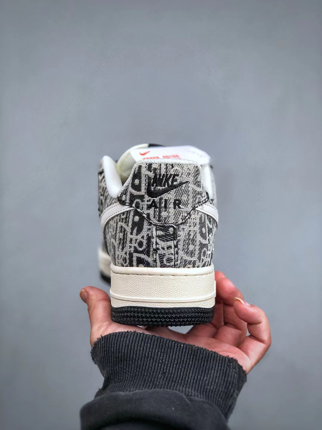 Nike Air Force 1 Low Collaboration "Pattern Black/White" – Graphic Streetwear Statement