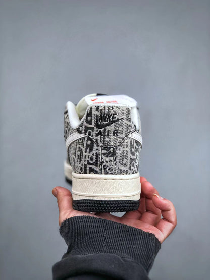 Nike Air Force 1 Low Collaboration "Pattern Black/White" – Graphic Streetwear Statement