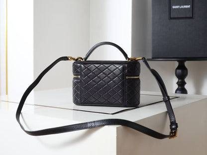 Saint Laurent Black Double Zip Handbag