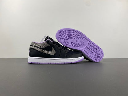 Air Jordan 1 Low "Court Purple / Plaid"