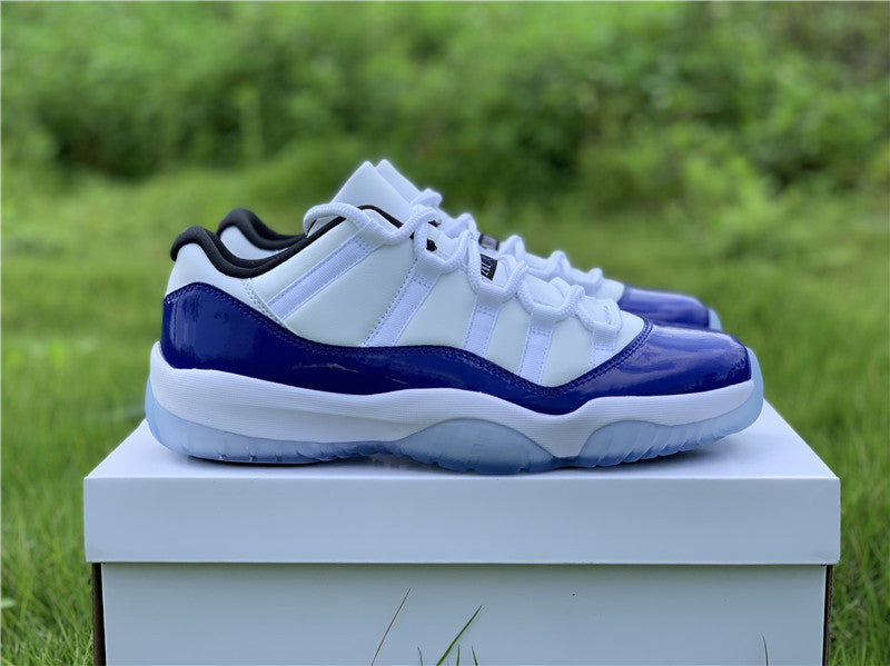 AIR JORDAN 11 LOW PURPLE CONCORD WHITE/BLACK-CONCORD