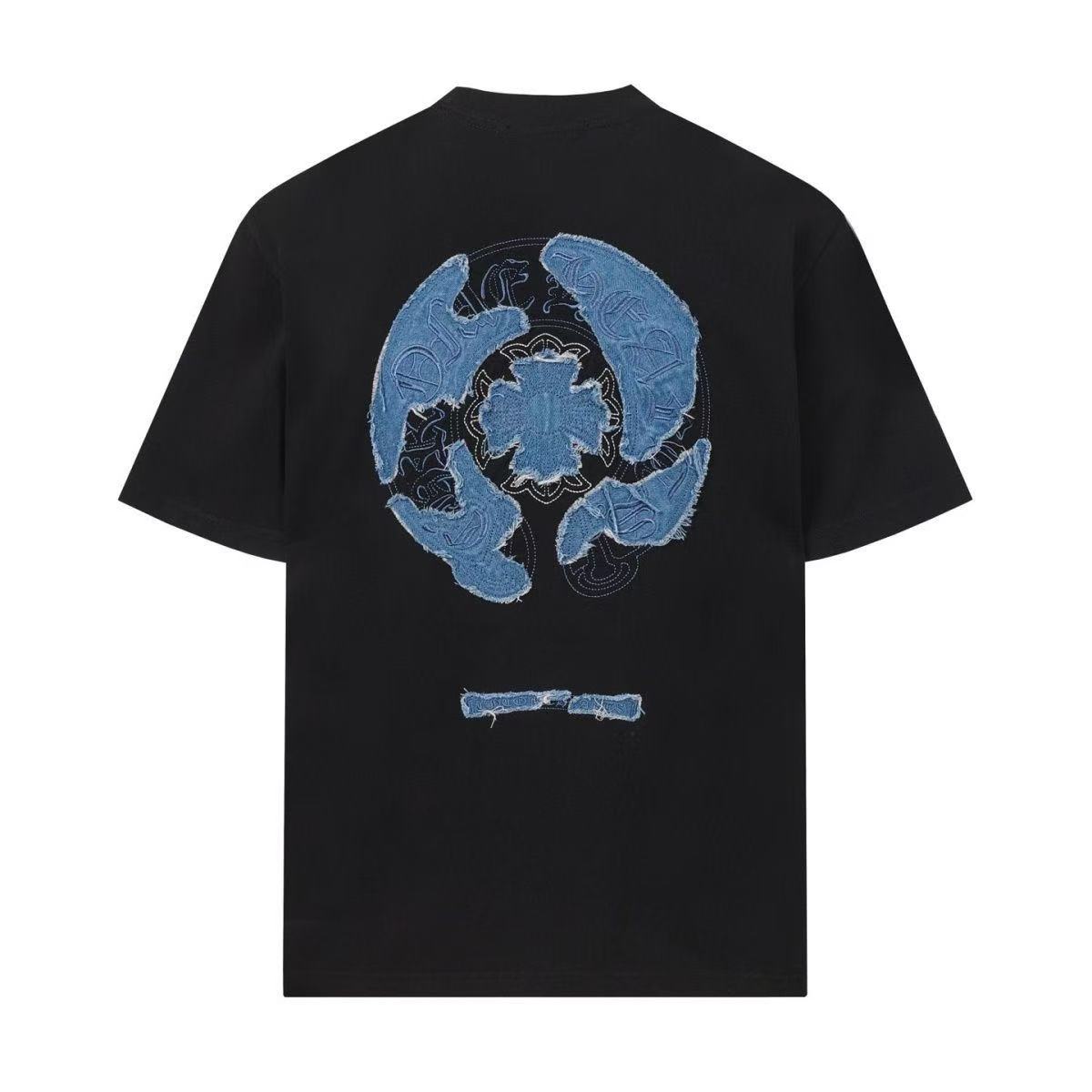 Chrome Hearts Classic Crewneck T-Shirt in Black/Blue