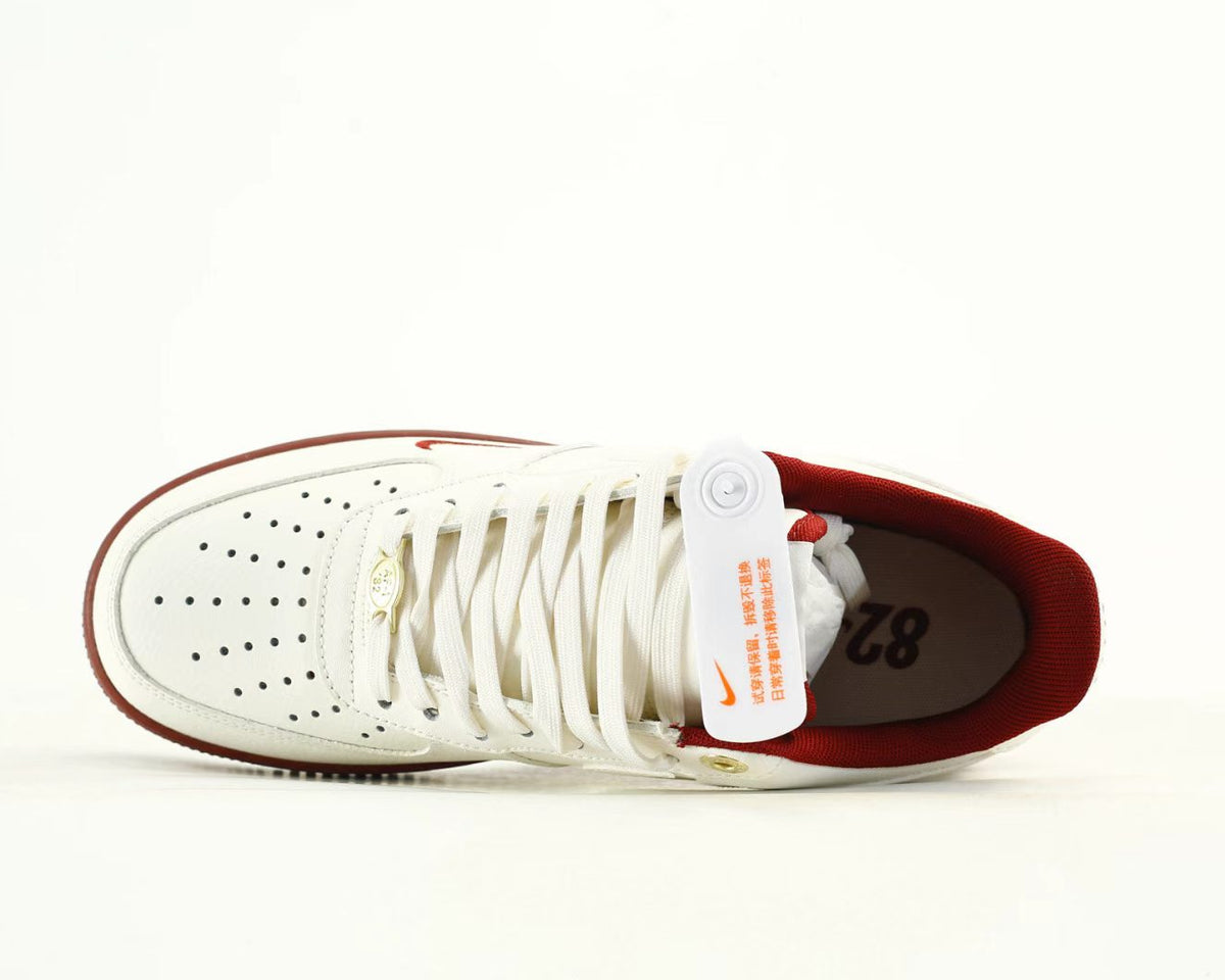 Nike Air Force 1 “Off-White/Red” – Vintage-Inspired Streetwear Classic