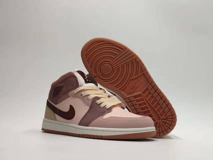 Air Jordan 1 Mid "Red Bean"