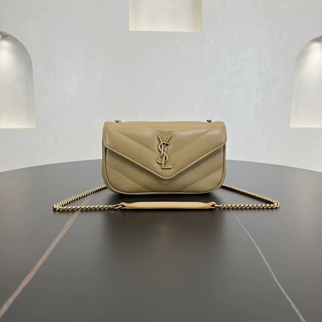 Saint Laurent Lambskin Chain Bag