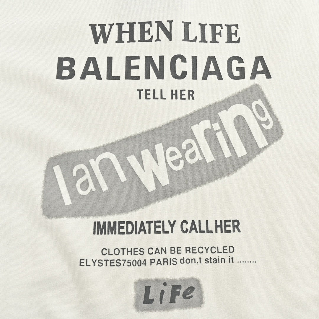 Ba*len*cia*ga t-shirt - back logo