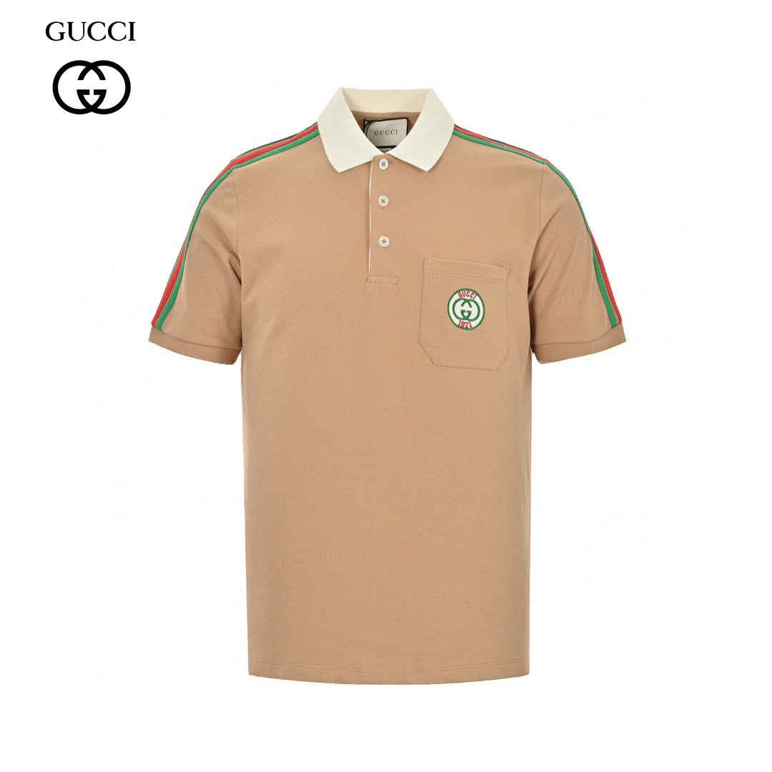 Gucci Stripe Sleeve Polo Shirt