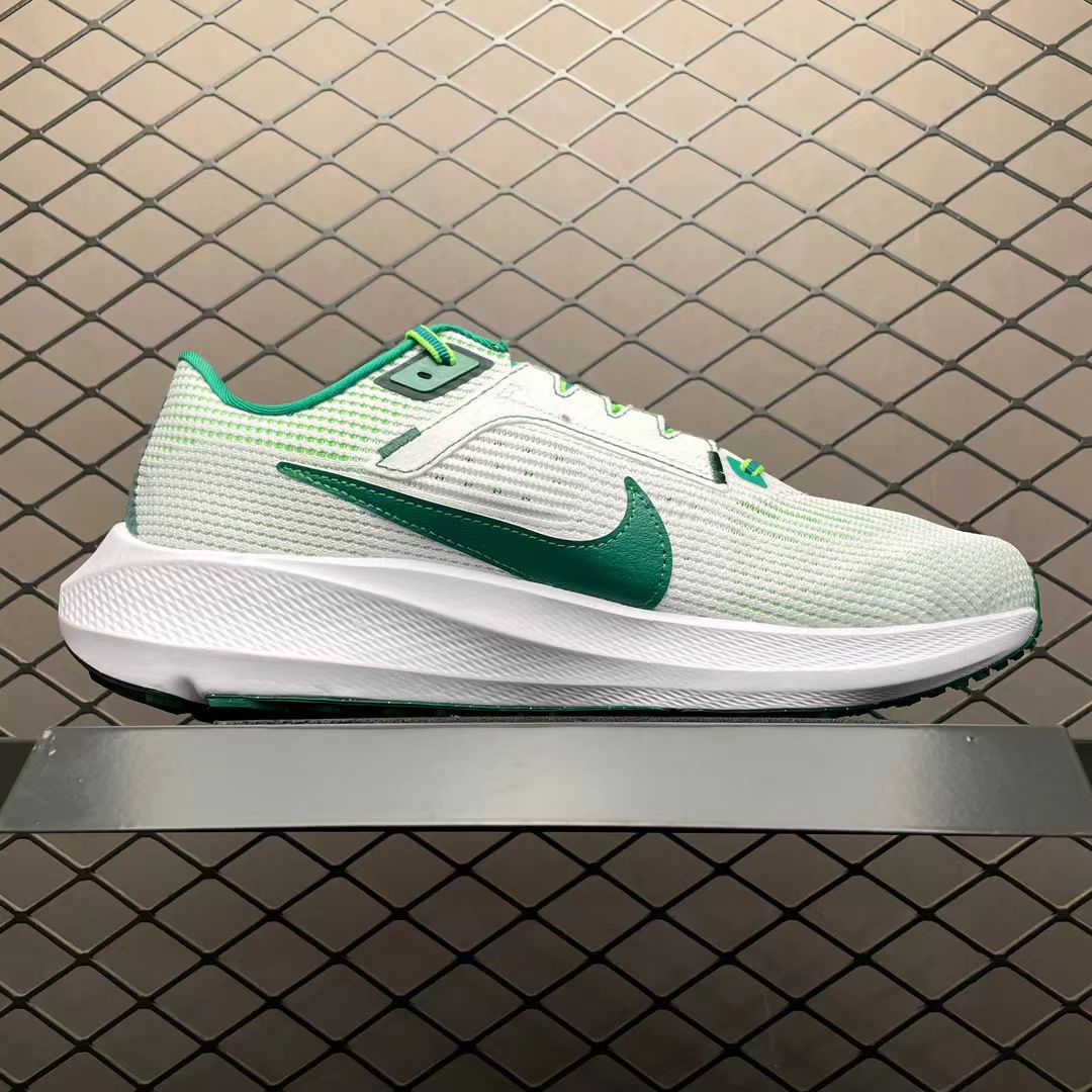 Nike Zoom Pegasus in White/Green: Botanical Velocity