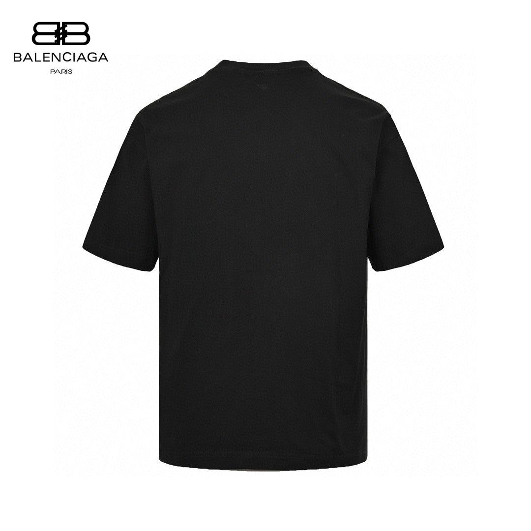 Ba*len*cia*ga cracked 'bb' logo t-shirt (black)