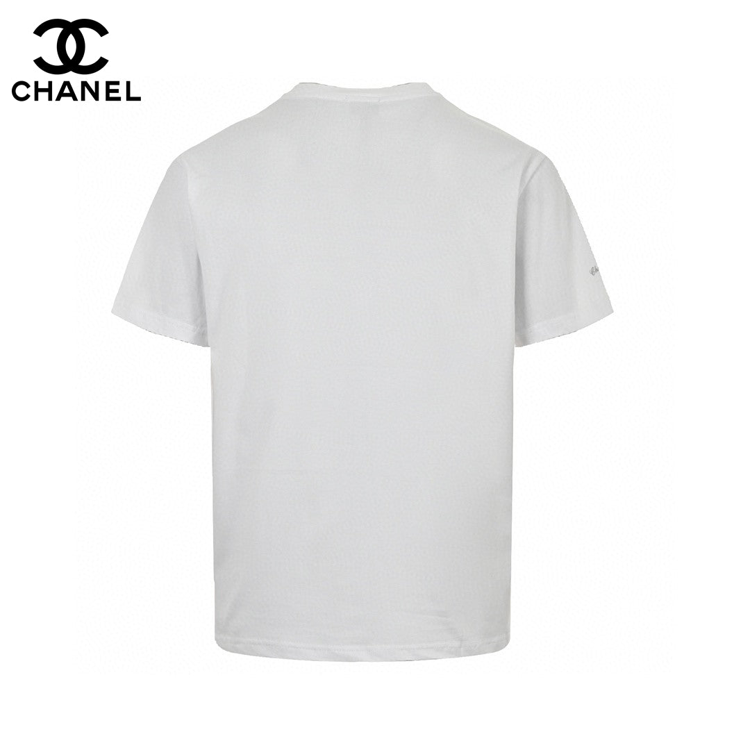 Ch*el classic logo t-shirt in white