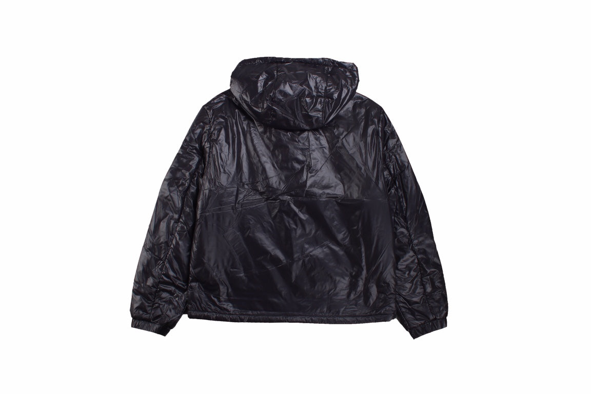 Loewe Hooded Puffer Jacket - Shiny Black