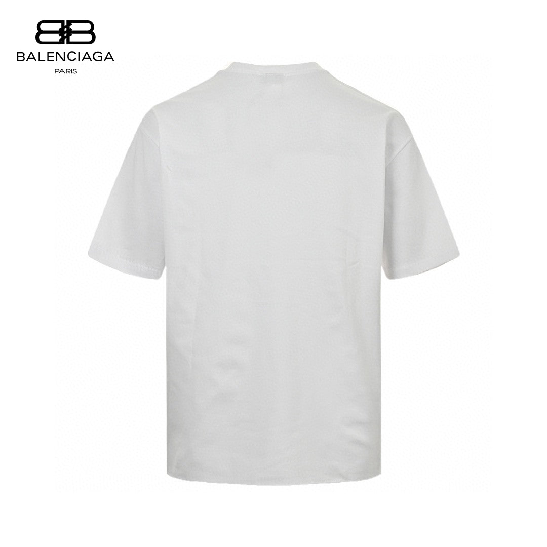 Ba*len*cia*ga distorted logo t-shirt (white)