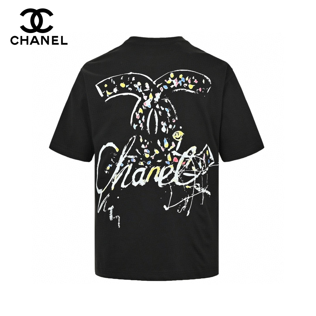 Chanel Signature Logo Black T-Shirt