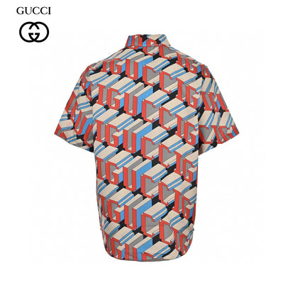 Gucci Geometric Logo Print Shirt Primereps