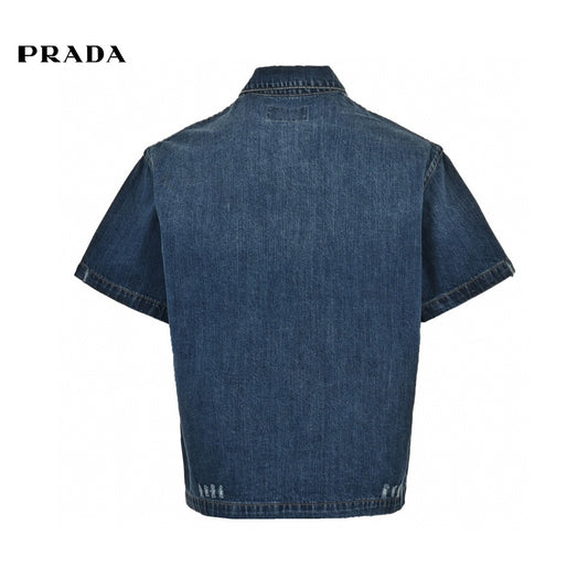 Prada Denim Shirt Primereps