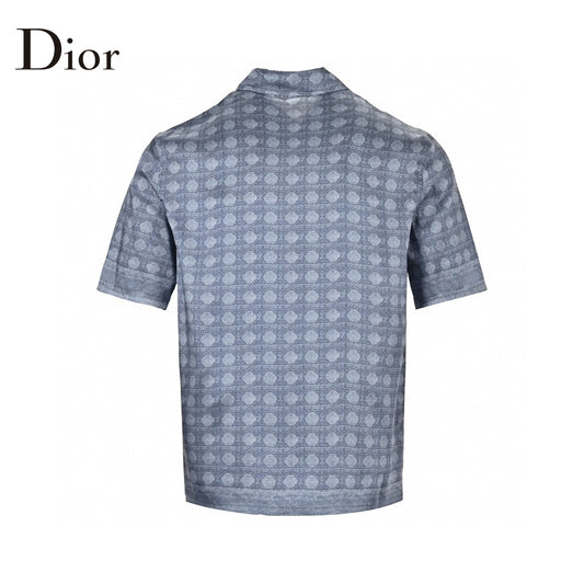 Dior Geometric Pattern Short Sleeve Shirt Primereps