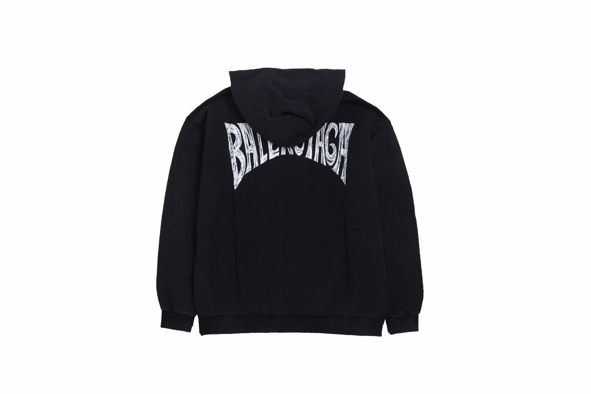 Ba*len*cia*ga black hoodie