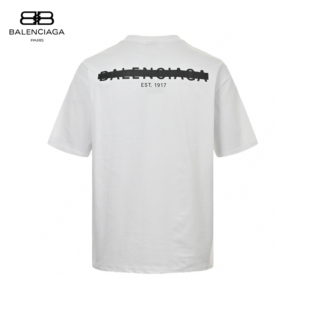 Ba*len*cia*ga distorted logo t-shirt (white)