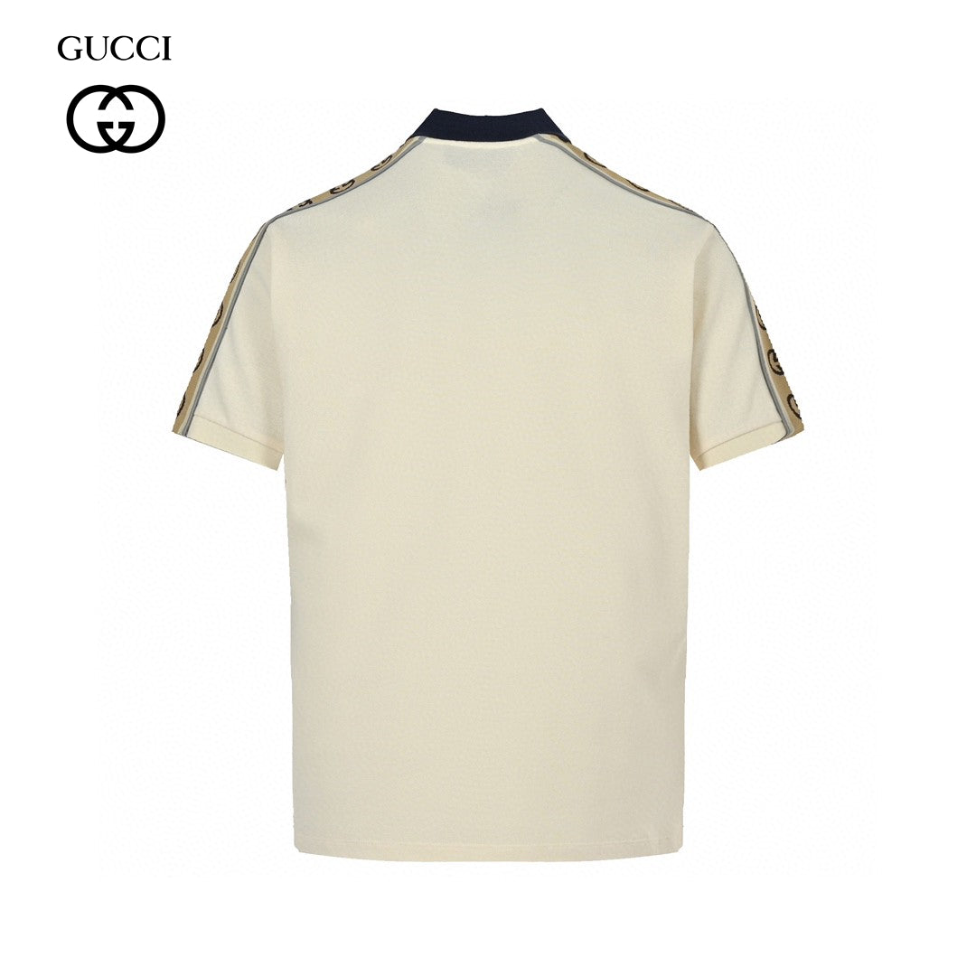 G*u*i polo shirt with logo tape