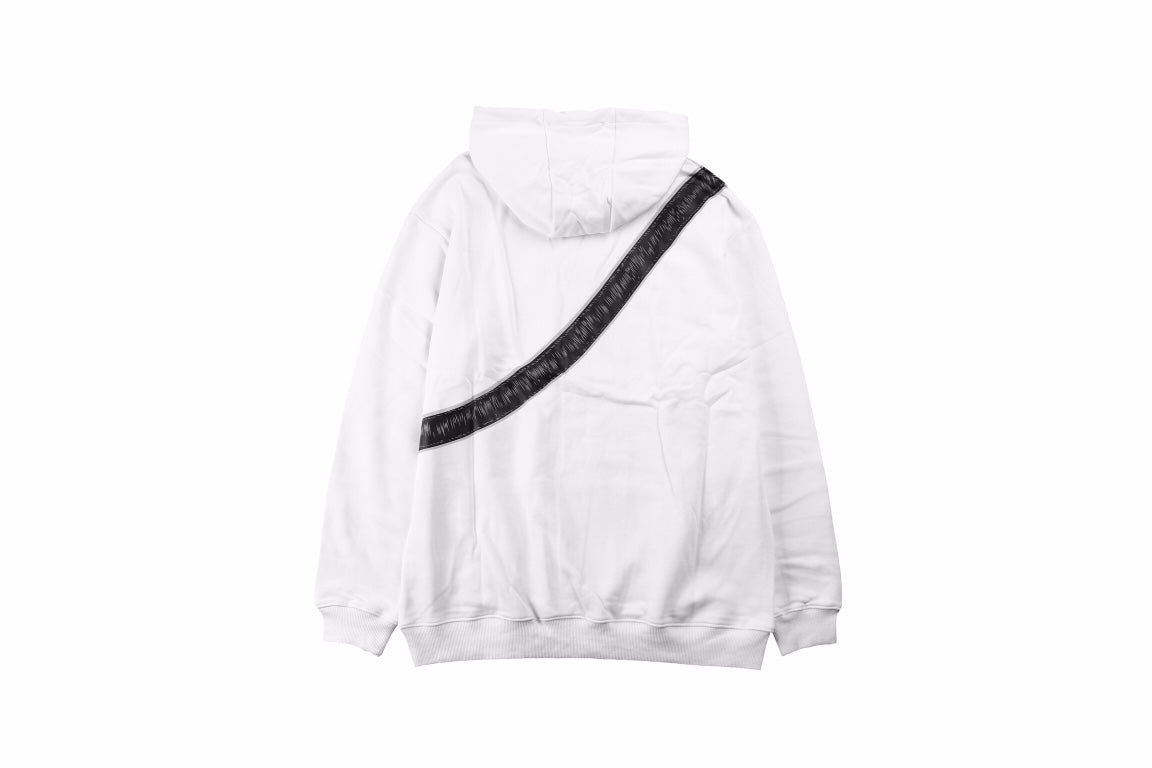 Dior White Hoodie with Bag Design