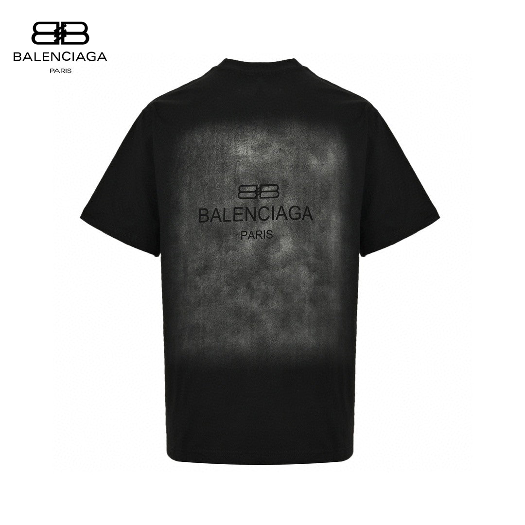 Ba*len*cia*ga all-over logo print t-shirt (black)