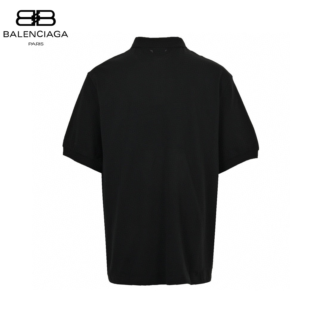 Ba*len*cia*ga classic logo polo shirt (black)