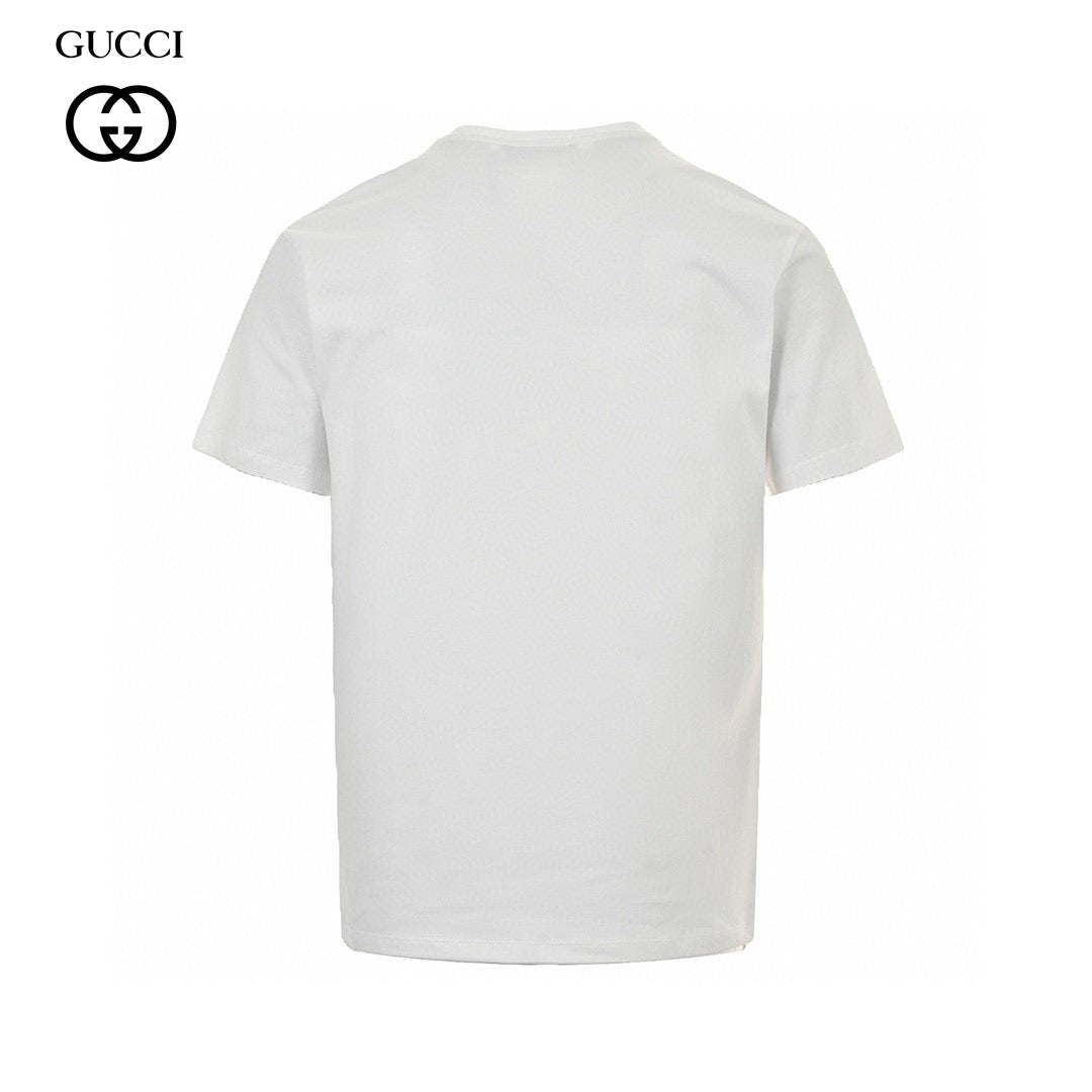 G*u*i white t-shirt with firenze 1921 logo