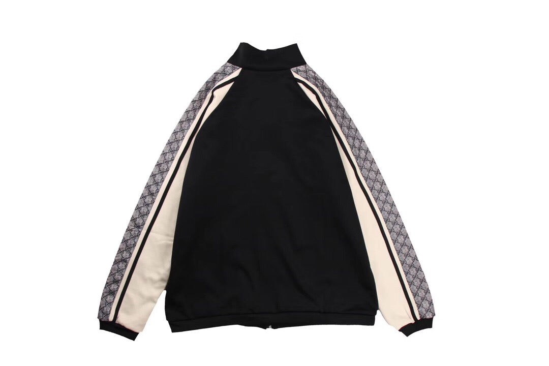 G*u*i gg sup*e stripe track jacket - black