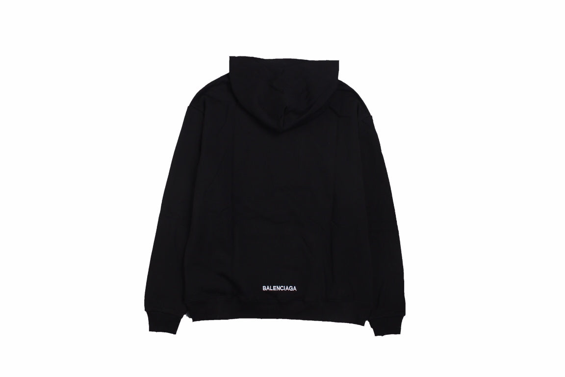 Ba*len*cia*ga black be yourself hoodie