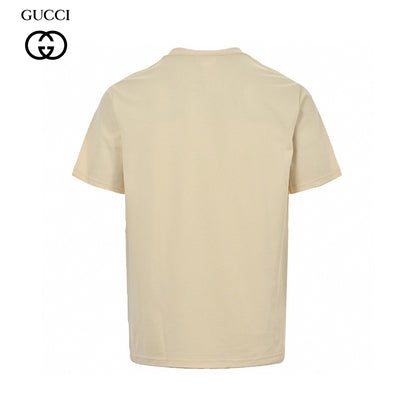 Gucci Splatter Logo T-Shirt (Beige)