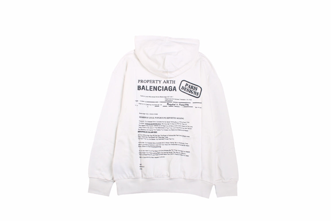 Ba*len*cia*ga paris team hoodie