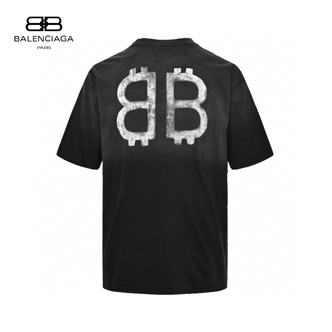 Ba*len*cia*ga spray-paint logo t-shirt (black)