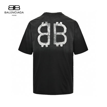 Balenciaga Spray-Paint Logo T-Shirt (Black)