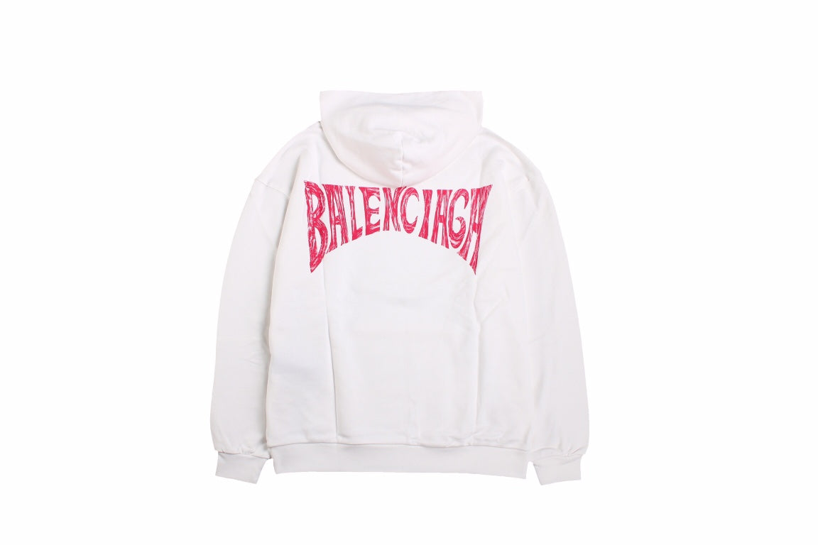 Ba*len*cia*ga white hoodie