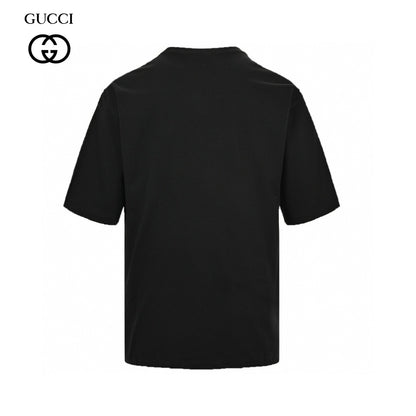 Gucci Strawberry Logo T-Shirt (Black)