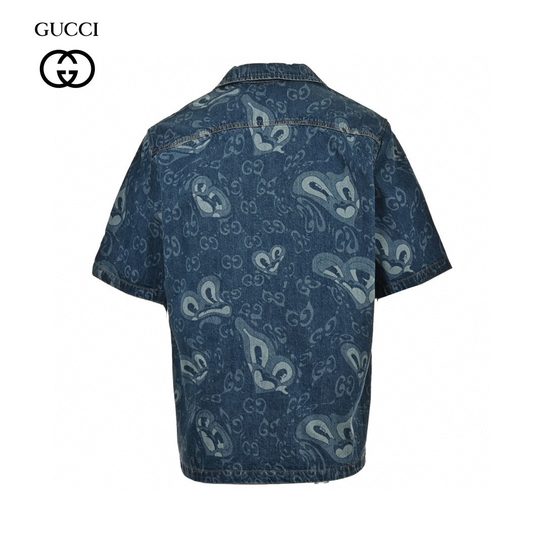 G*u*i denim shirt