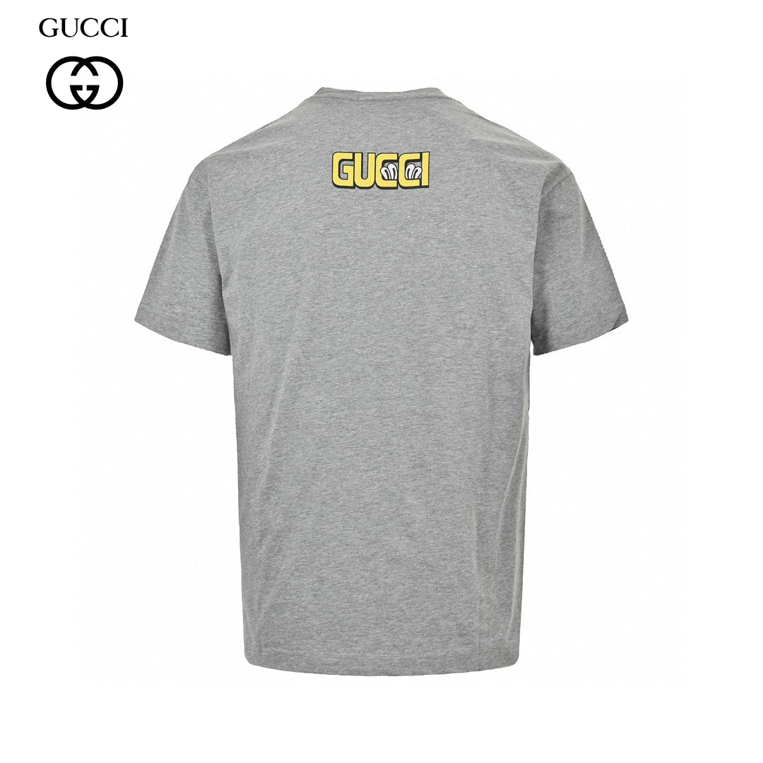 G*u*i cartoon graphic t-shirt (grey)