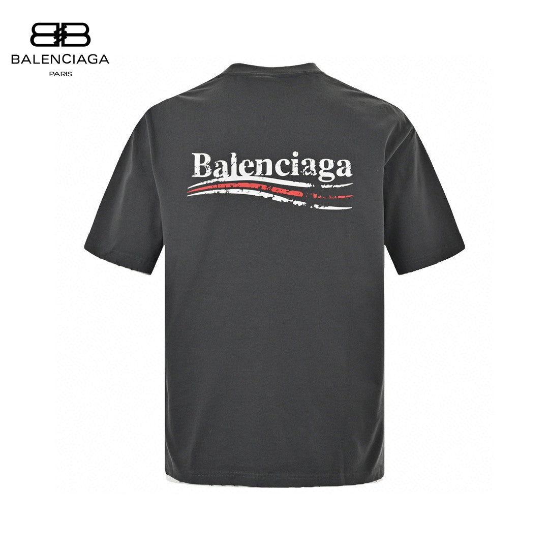 Ba*len*cia*ga political campaign t-shirt (grey)